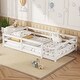 preview thumbnail 1 of 35, Twin Size Floor Bed, Montessori Floor Bed with Fence, Kids Montessori Bed Twin Size, Wood Montessori Floor Bed for Kids White
