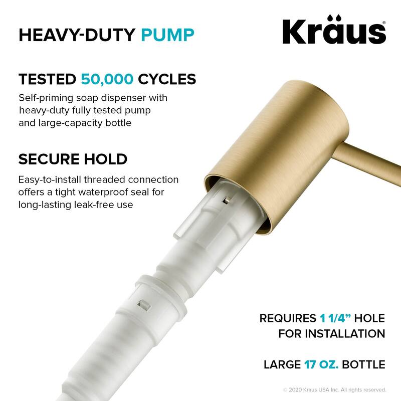 Kraus Kitchen Soap and Lotion Dispenser