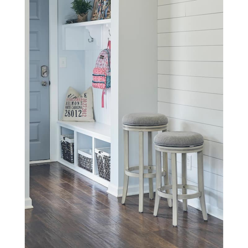 NewRidge Home Victoria 26" Counter Height 360-Degree Swivel Bar Stool