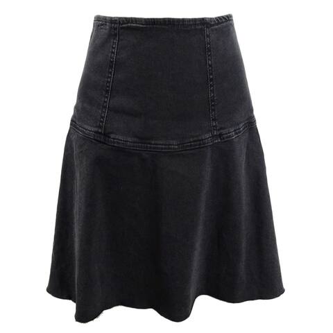 Free People Women's Highlands Denim Mini Skirt