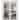 Solid French Double Doors 36 x 80 Lucia 2666 White Silk Clear Glass