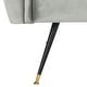 preview thumbnail 10 of 9, SAFAVIEH Mid-Century Modern Glam Mira Velvet Light Grey Club Chair - 32" W x 29" D x 37" H