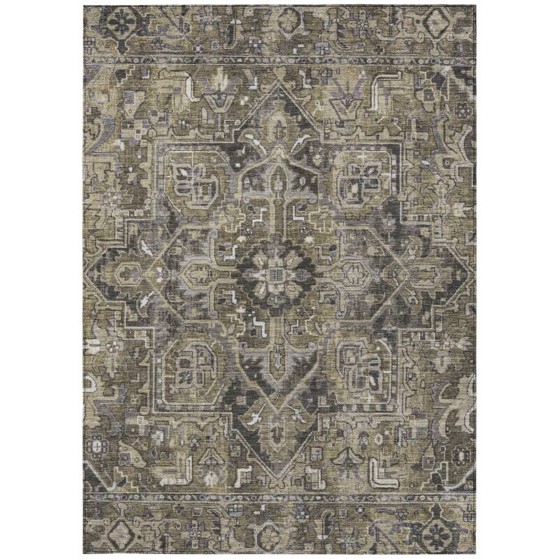 Caso Oriental Weather Resistant Refined Traditional Outdoor Rug