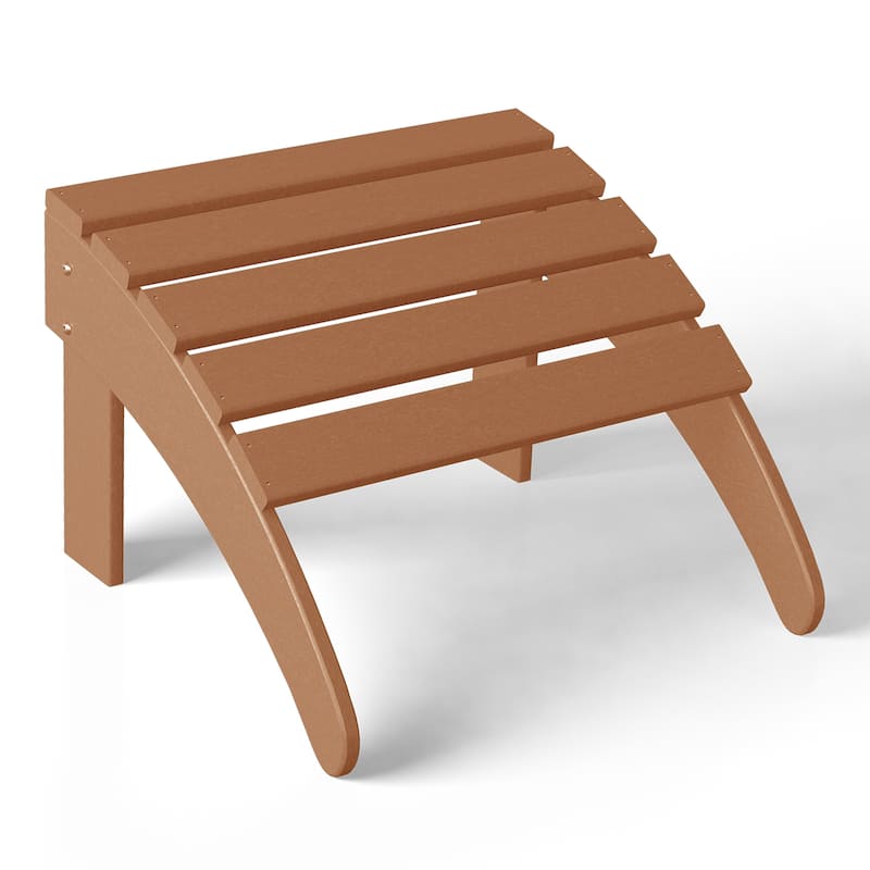 Polytrends Laguna Hdpe All Weather Outdoor Patio Foldable Ottoman