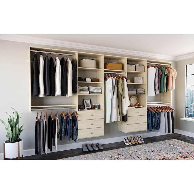 Easy Track 12 Ft. W. Deluxe Laminate Closet Kit