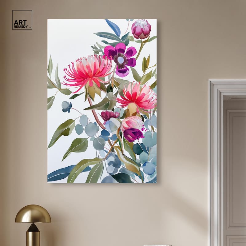 Watery Petals II Canvas by Art Remedy, Gallery Wrapped