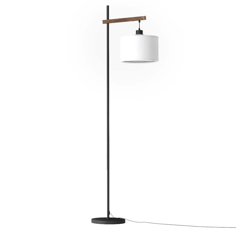 63" Metal Arched Floor Lamp With Pedal Switch, Soft Eye-Protection Light