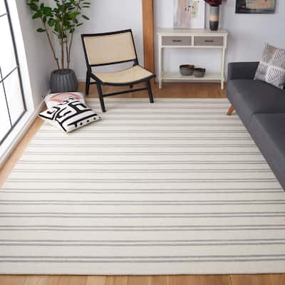 SAFAVIEH Handmade Metro Husnuye Stripe Wool Rug