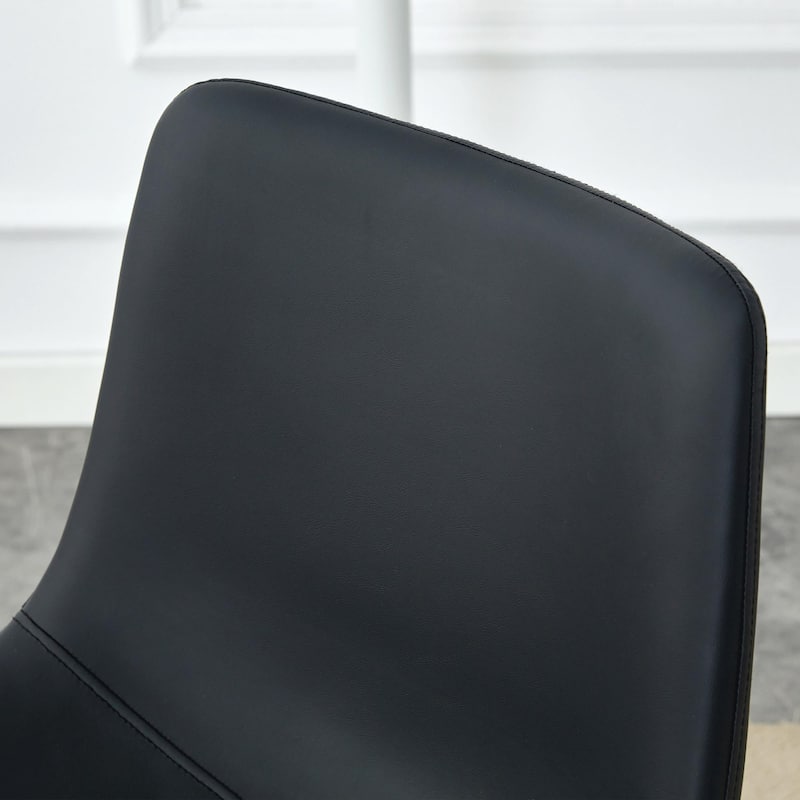 Modern Minimalist PU Leather Bar Stools Set of 2
