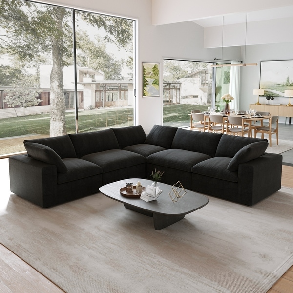 Black cloth couch discount
