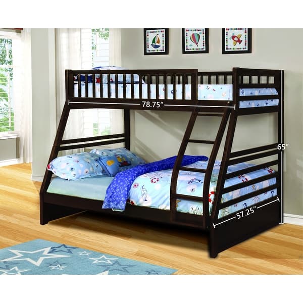 Ephram Convertible Twin Over Full Bunk Bed Optional Storage Trundle Overstock 11590601