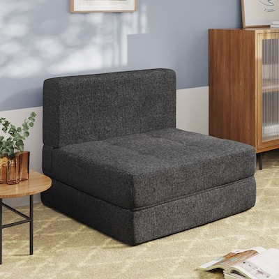 3 in 1 Convertible Flip Chair, Fold Down Chair, Flip Out Lounger Sleeper Bed