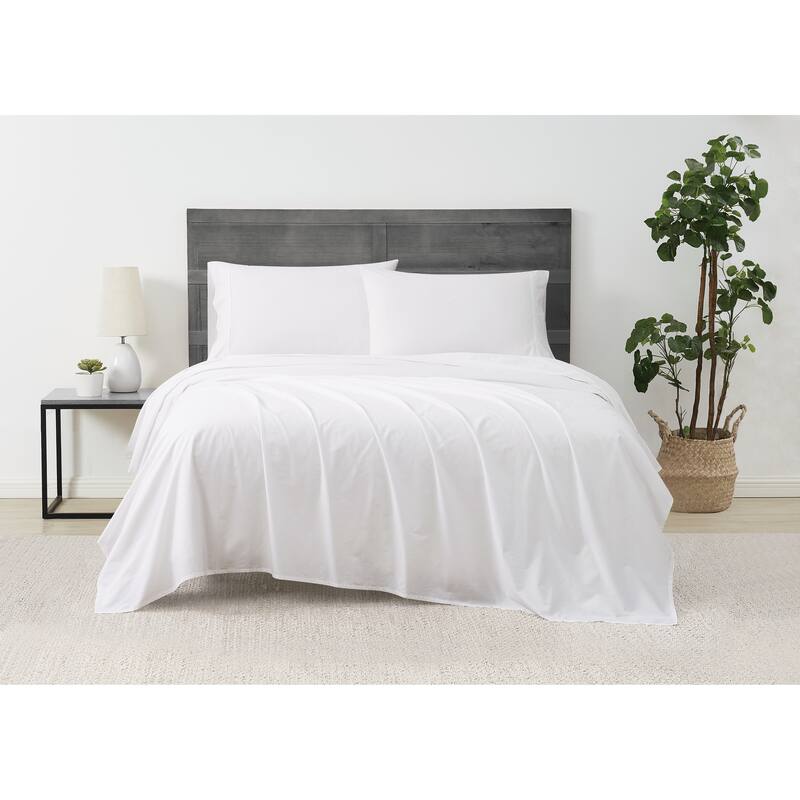 Cannon Classic Solid Percale Sheet Set