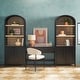 preview thumbnail 32 of 40, Middlebrook Designs 3 Shelf Open Arched Bookcase Cabinet