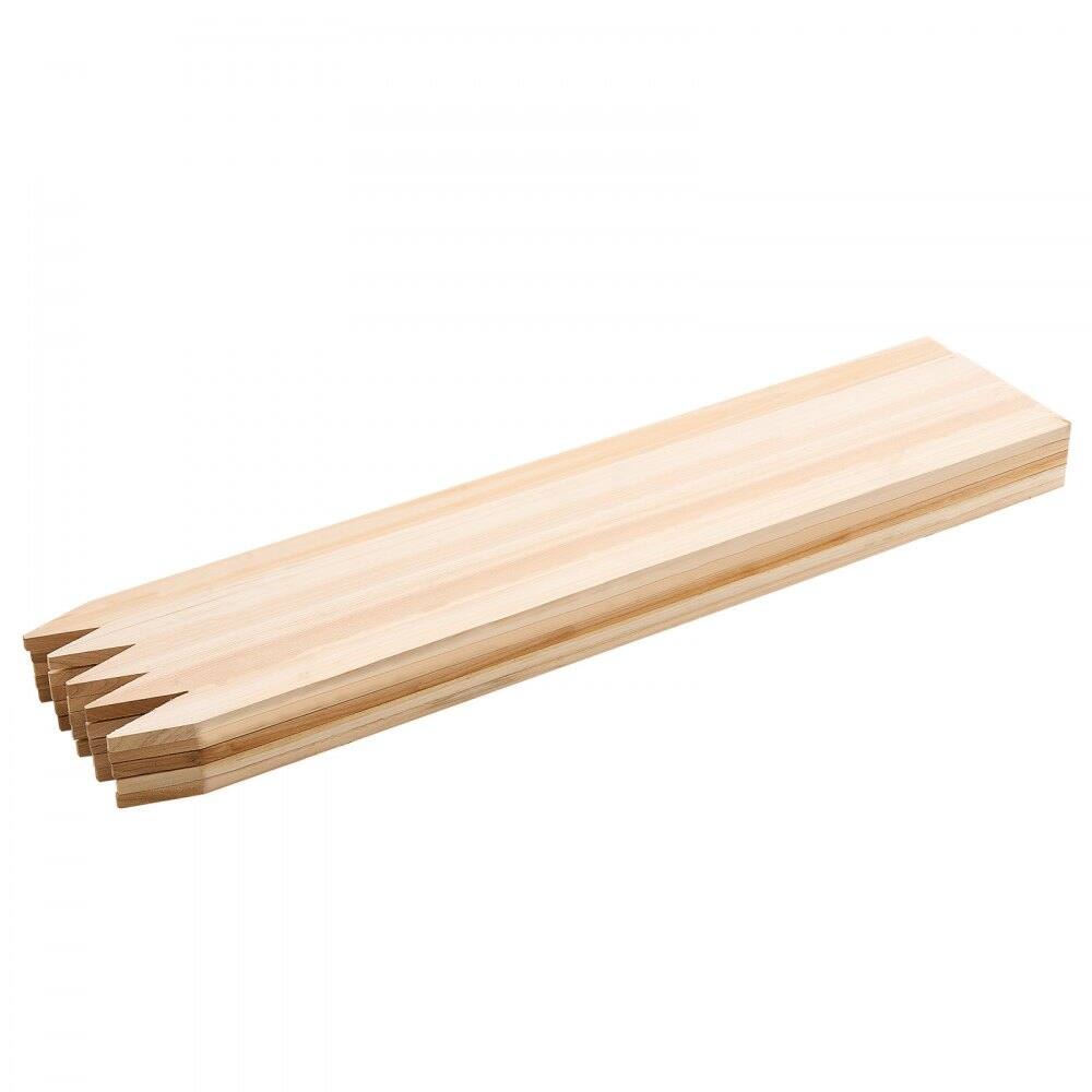 Natural Fir Wood Garden Stakes 25PCS with Sharp Point for Outdoor Use - 0.5×1.5×36 in