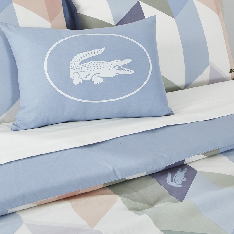 Lacoste Beaumont 4-Piece Percale Cotton Comforter Set with Decorative Pillow