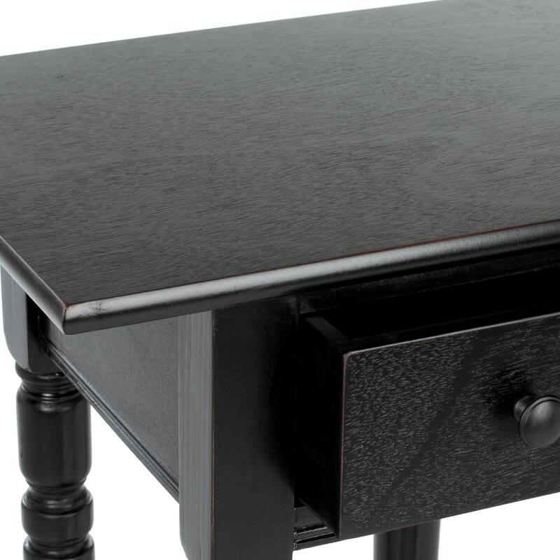 SAFAVIEH Arrie Black Accent Table - 17.7" x 13.8" x 31.9" - 18Wx14Dx32H - Distressed  Black