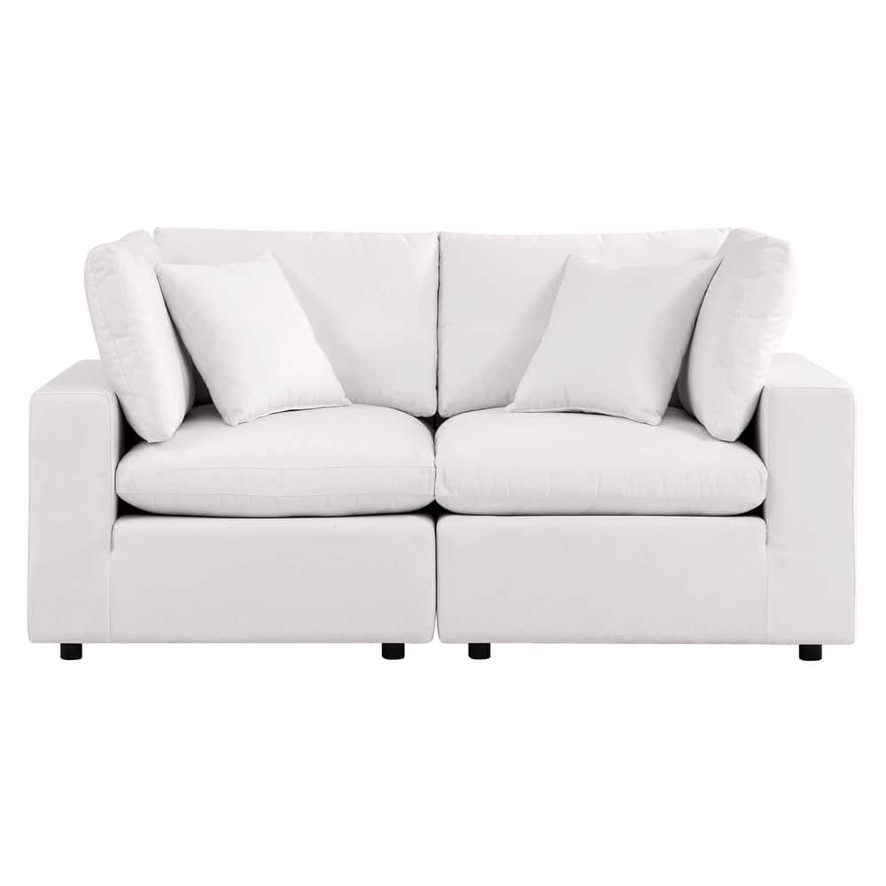 Commix Outdoor Patio Overstuffed Outdoor Patio Loveseat