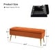 preview thumbnail 106 of 137, HULALA HOME Neptunus Modern 45.5" W Velvet Bedroom Storage Bench for End of Bed with Nailhead Trim