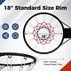 preview thumbnail 7 of 16, Costway 18" Basketball Rim with Double Springs & All Weather Net for - See Details