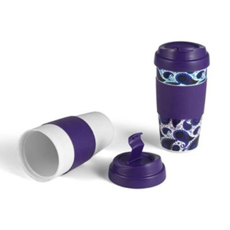 Design for Living Fliptop Thermal Coffee Tea Mug Set of 2