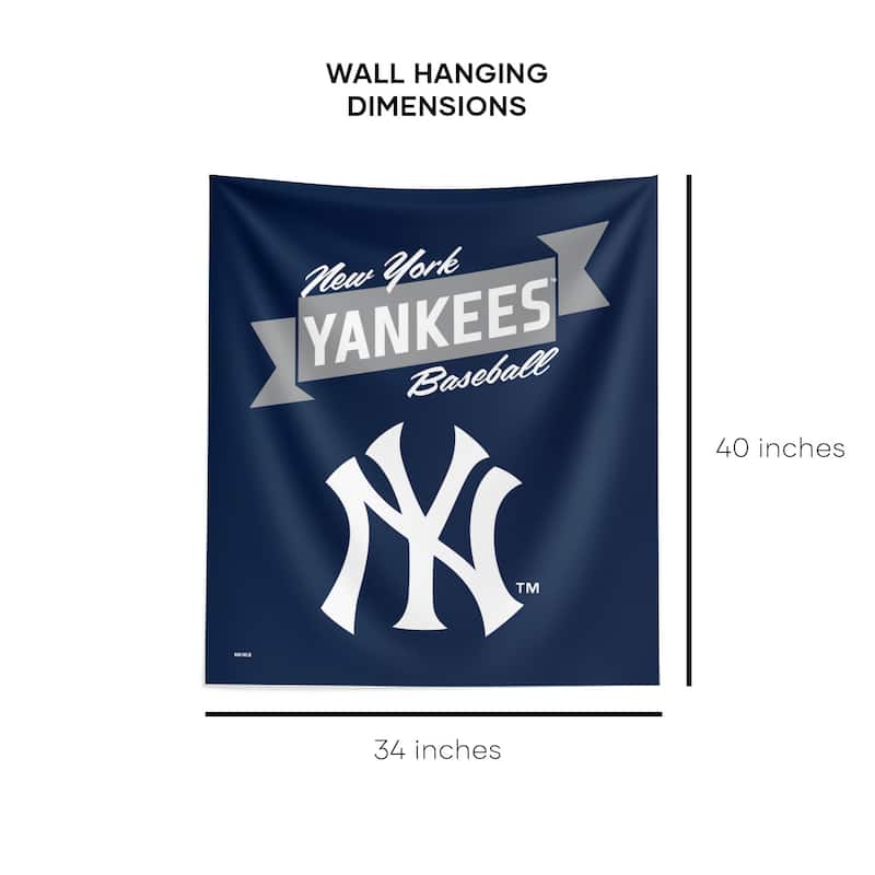 MLB Premium Yankees Printed Wall Hanging - 34"x40"