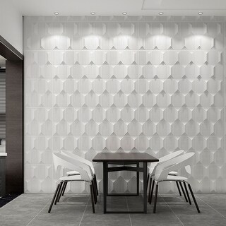 BMold LILIUM 3D Wall Panel Mold, 500x500mm Plastic Form For Plaster/Gypsum