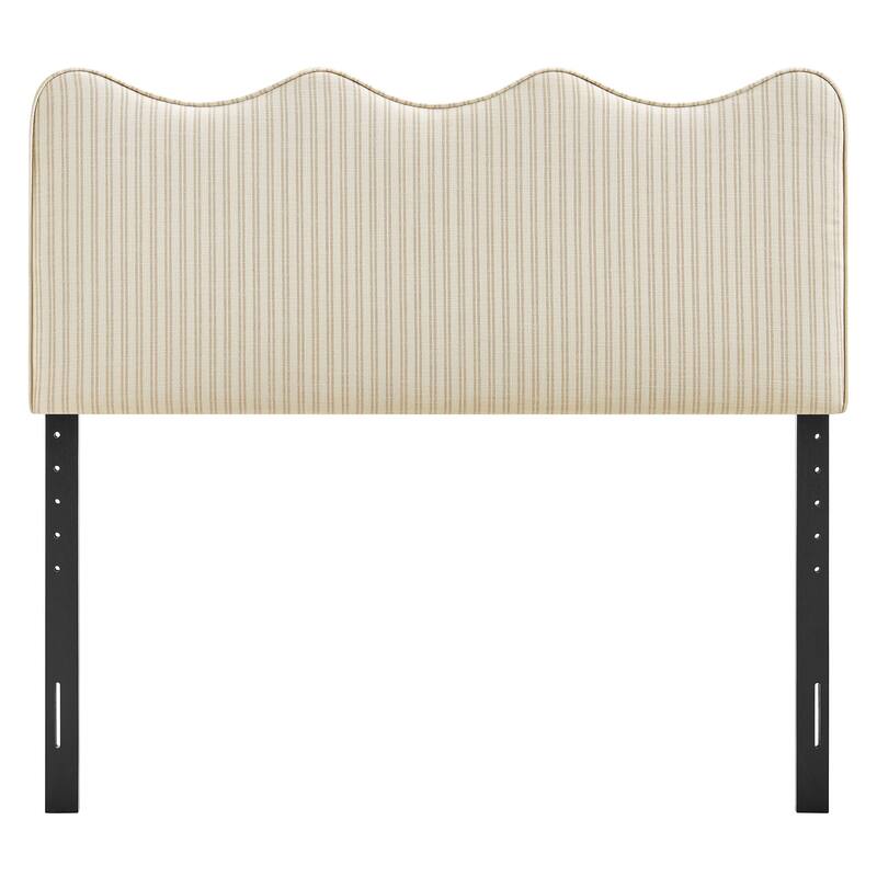Athena Striped Fabric Upholstered Headboard