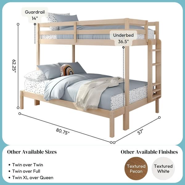 Now Furniture Bunk Bed for Kids, Twin over Full