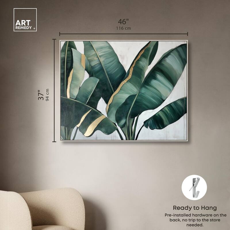 Jungle Jewel Jade I Canvas by Art Remedy
