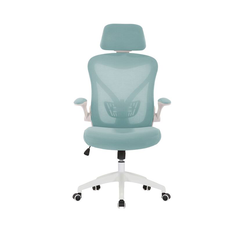 Porthos Home Raif Office Chair, Mesh Back, Central Tilt, Flip-up Armrests
