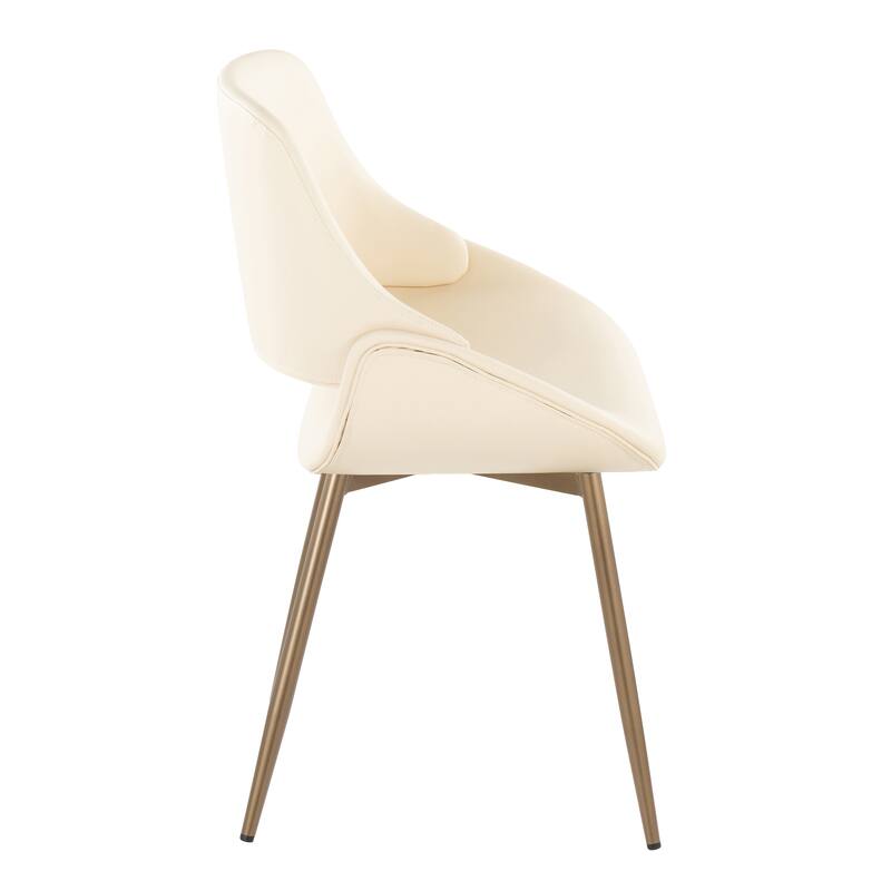 Carson Carrington Svellingen Dining/Accent Chair with Half-Lap Metal Legs (Set of 2)