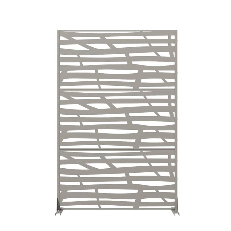 Jungle Metal Privacy Screen Panel Free Standing