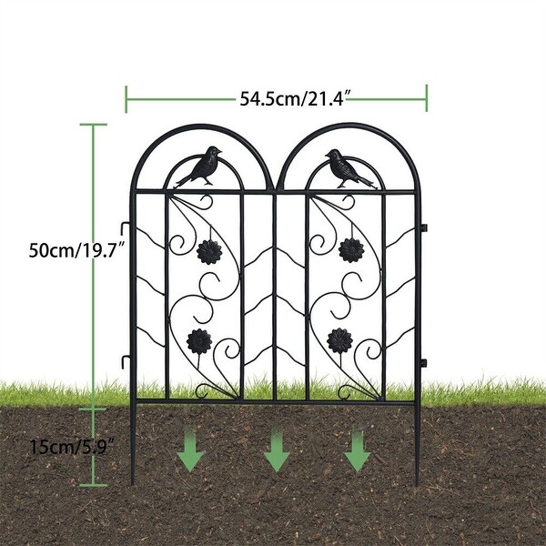 Decorative Garden Fence Folding Barrier Panels Outdoor Animal