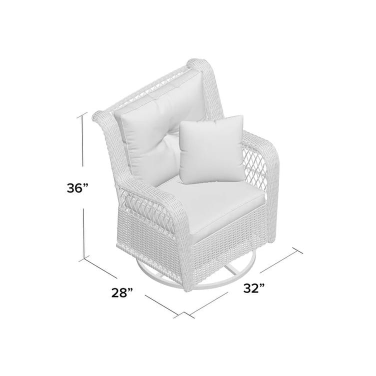 Rio Vista Outdoor Wicker Swivel Glider Chair (Set of 2)