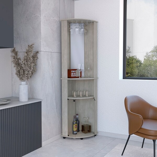 Bar cabinet with mirrored wall 2025