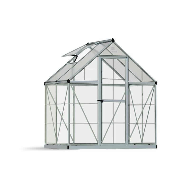Hybrid 6 ft. Silver/Clear DIY Greenhouse Kit