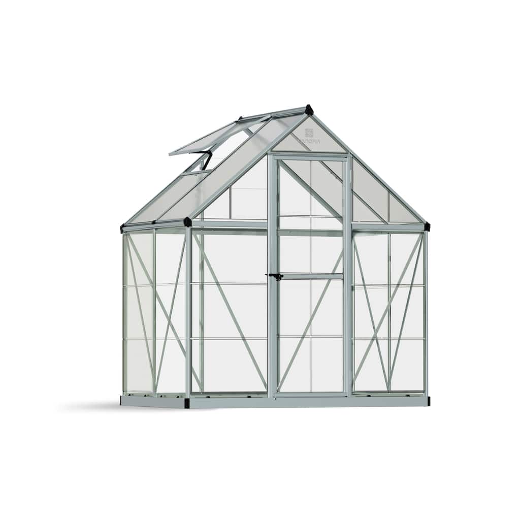Hybrid 6 ft. Silver/Clear DIY Greenhouse Kit