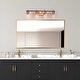 preview thumbnail 6 of 16, Modern Black Gold 2/3/4-Light Bathroom Vanity Lights Linear Wall Sconces for Powder Room