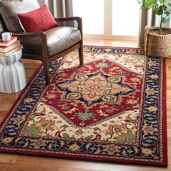 slide 2 of 24, SAFAVIEH Handmade Classic Ethie Traditional Oriental Wool Rug 3' x 5' - Assorted/Red