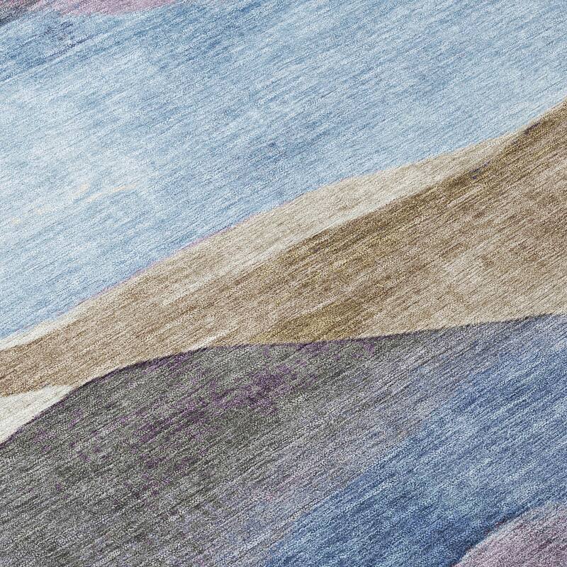 HomeRoots Abstract Transitional Rectangle Outdoor Rug