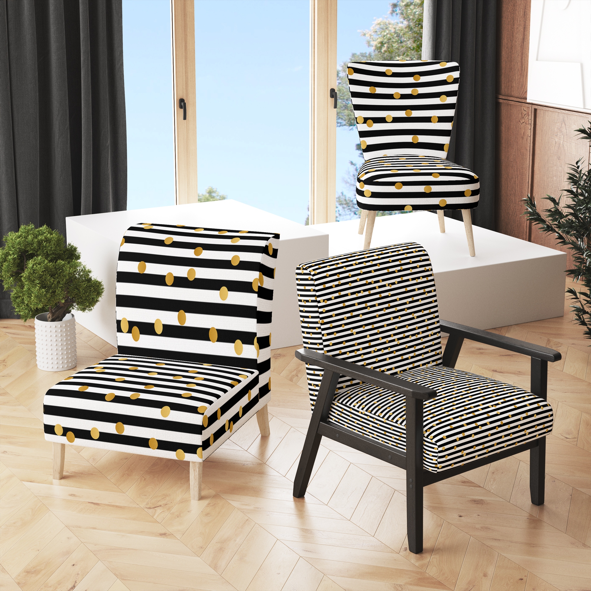 Avington print accent dining chair sales