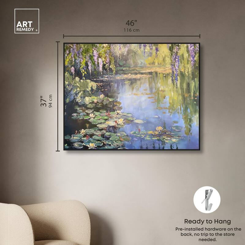 Lily Lagoon II Canvas by Art Remedy