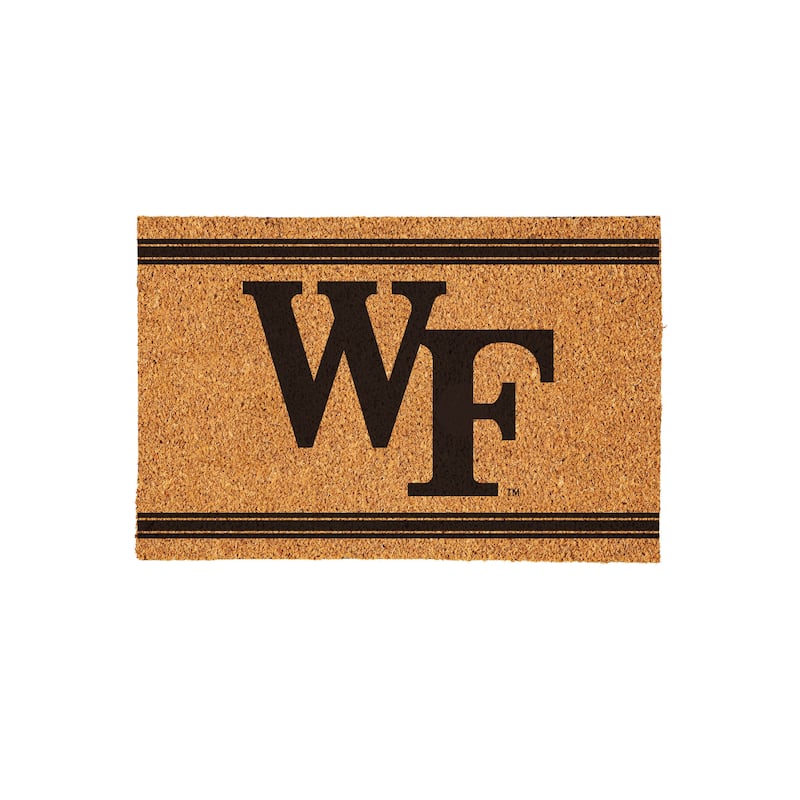 Wake Forest University Monochrome Indoor/Outdoor Coir Door Mat