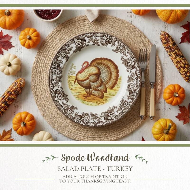 Spode Woodland Salad Plate Assorted Animals