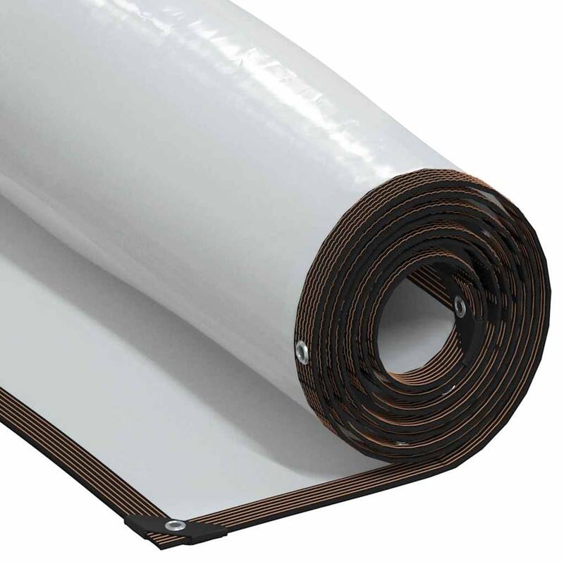 vidaXL Plant Cover Transparent with black edges Polyethylene - 117.6 x 236.4