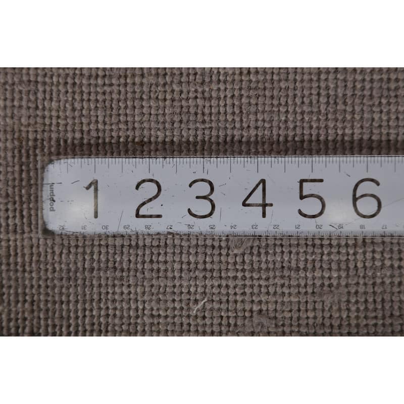 Hand Knotted Oriental 100% Wool Carpet Modern Solid Greys & Charcoal Gabbeh Area Rug - 12' 10'' X 10' 0''