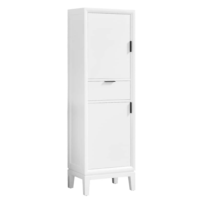 Avanity Emma 65" H x 20" W Plywood and Wood Free Standing Linen Tower