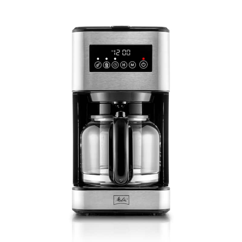 Melitta Aroma Tocco Plus 12-cup Hot and Iced Drip Coffee Maker with Glass Carafe and Touch Control Display