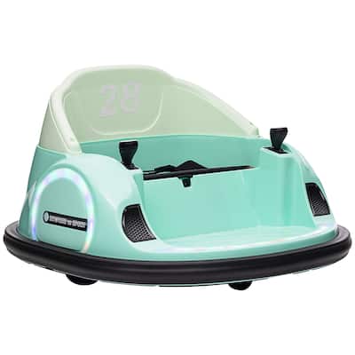 Remote Control 360° Spin Toddler Bumper Car with Safety Belt and LED Lights, ASTM Certified